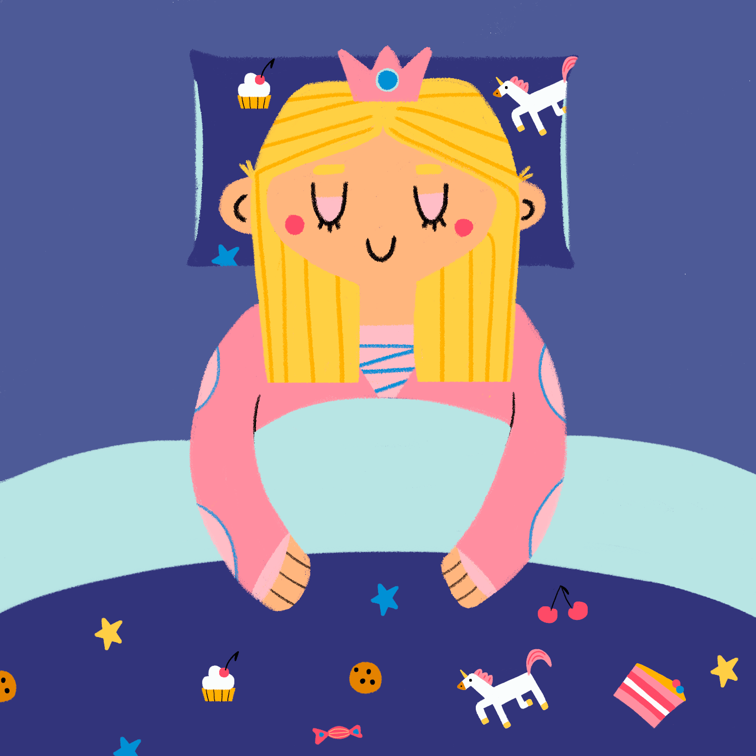 მძინარე მზეთუნახავი ილუსტრაცია