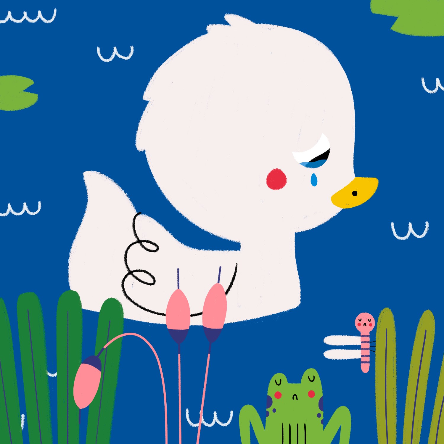 მახინჯი იხვის ჭუკი ილუსტრაცია